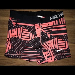 Nike pro compression shorts